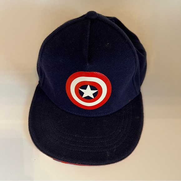 Blue and Red Superhero Cap with Captain America logo - Picture 2 of 4